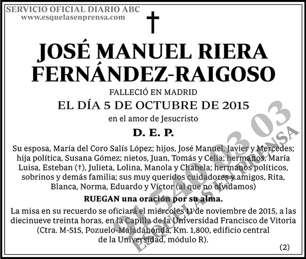 José Manuel Riera Fernández-Raigoso